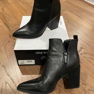 Black booties.  Size 7.5
